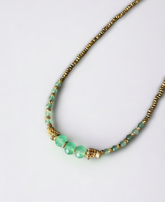 Collier Sissi en Aventurine