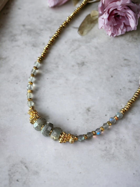 Collier Sissi en Labradorite