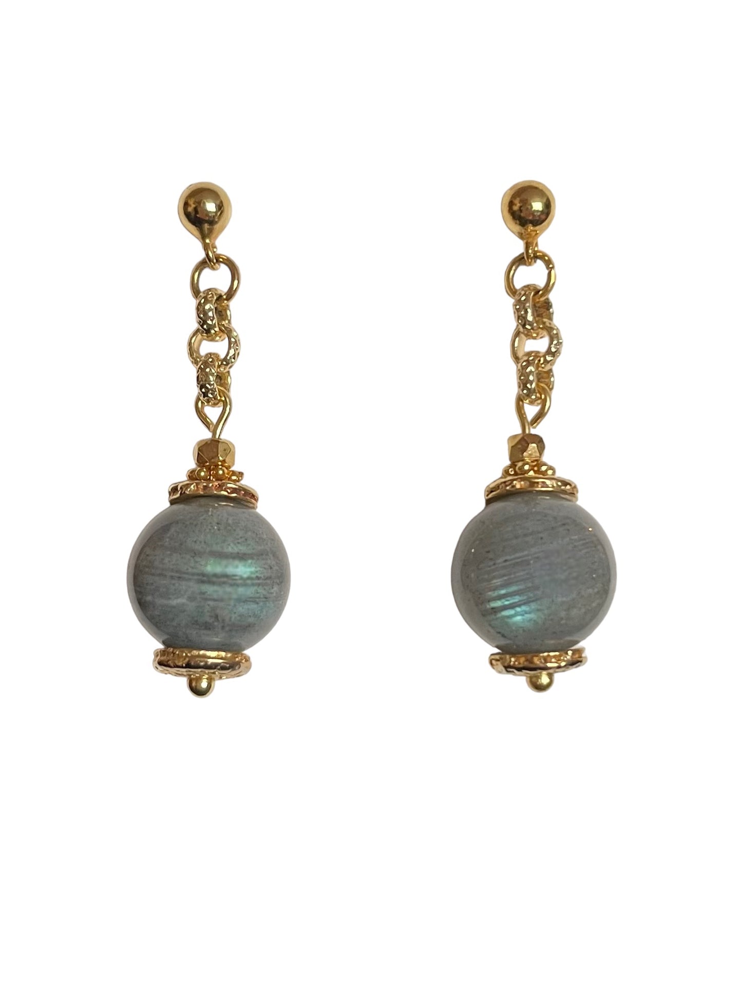 Boucles d'Oreilles Ipanema en Labradorite