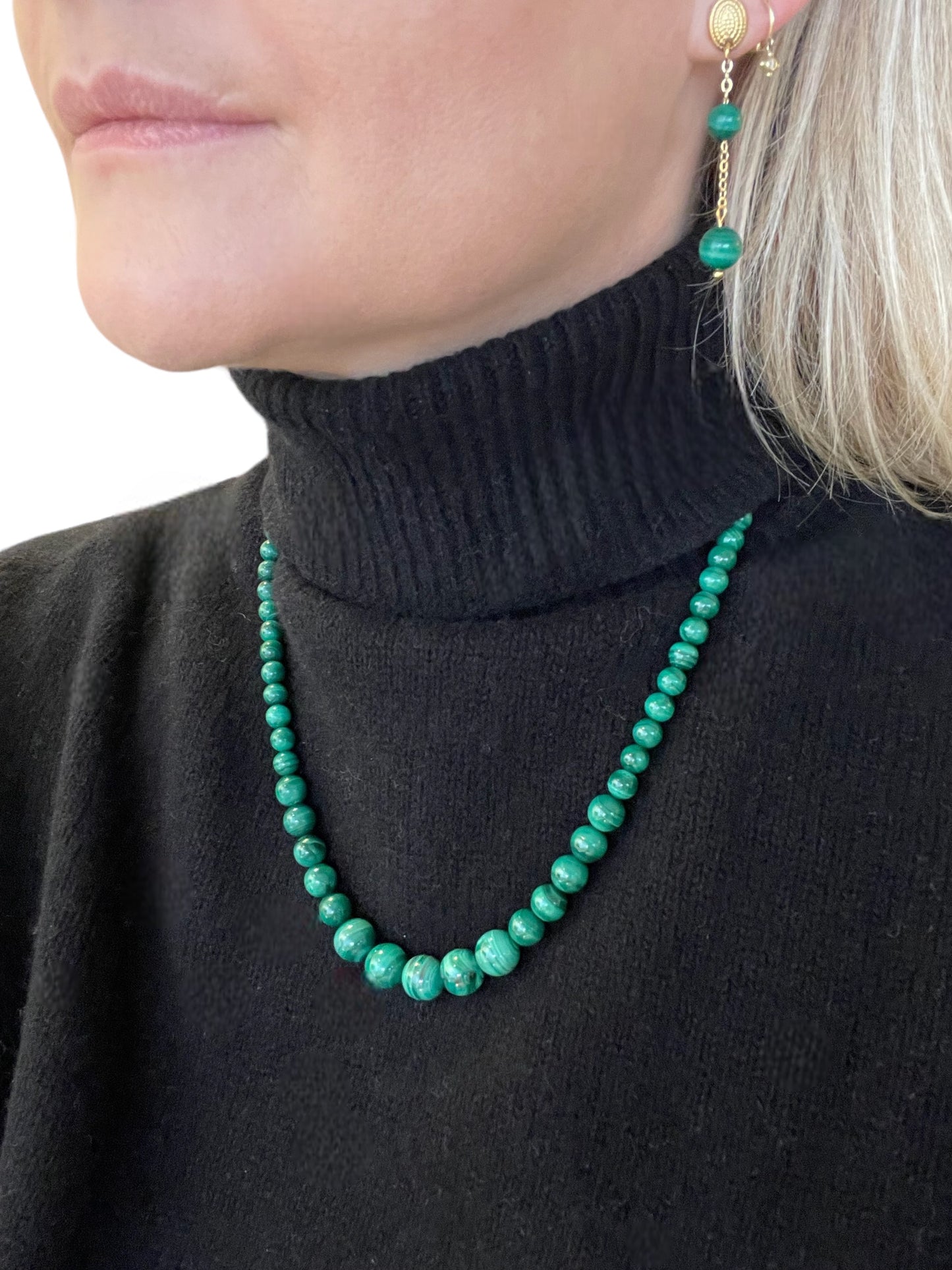 Collier Victoria en Malachite