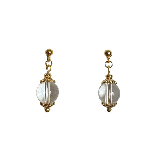 Boucles d'oreilles Luna en Cristal de Roche