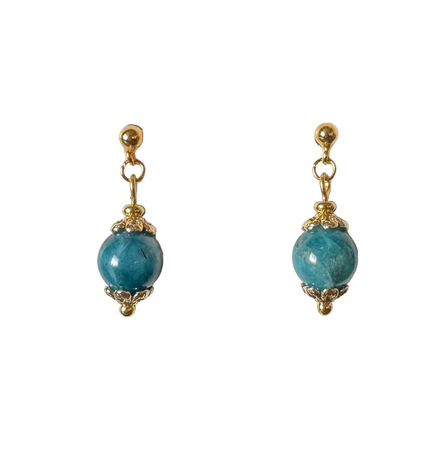 Boucles d'oreilles Luna en Apatite