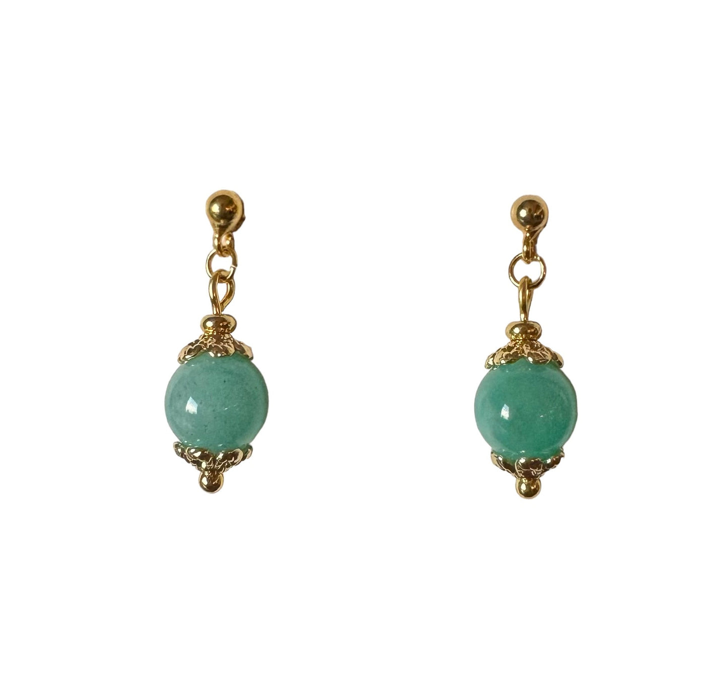 Boucles d'oreilles Luna en Amazonite