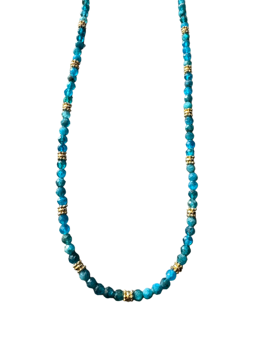 Collier Eden en Apatite pierres fines