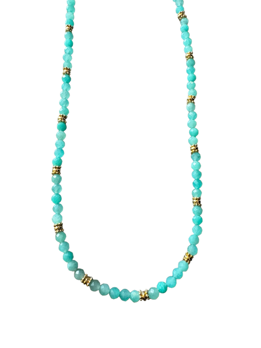 Collier Eden en Amazonite pierres fines