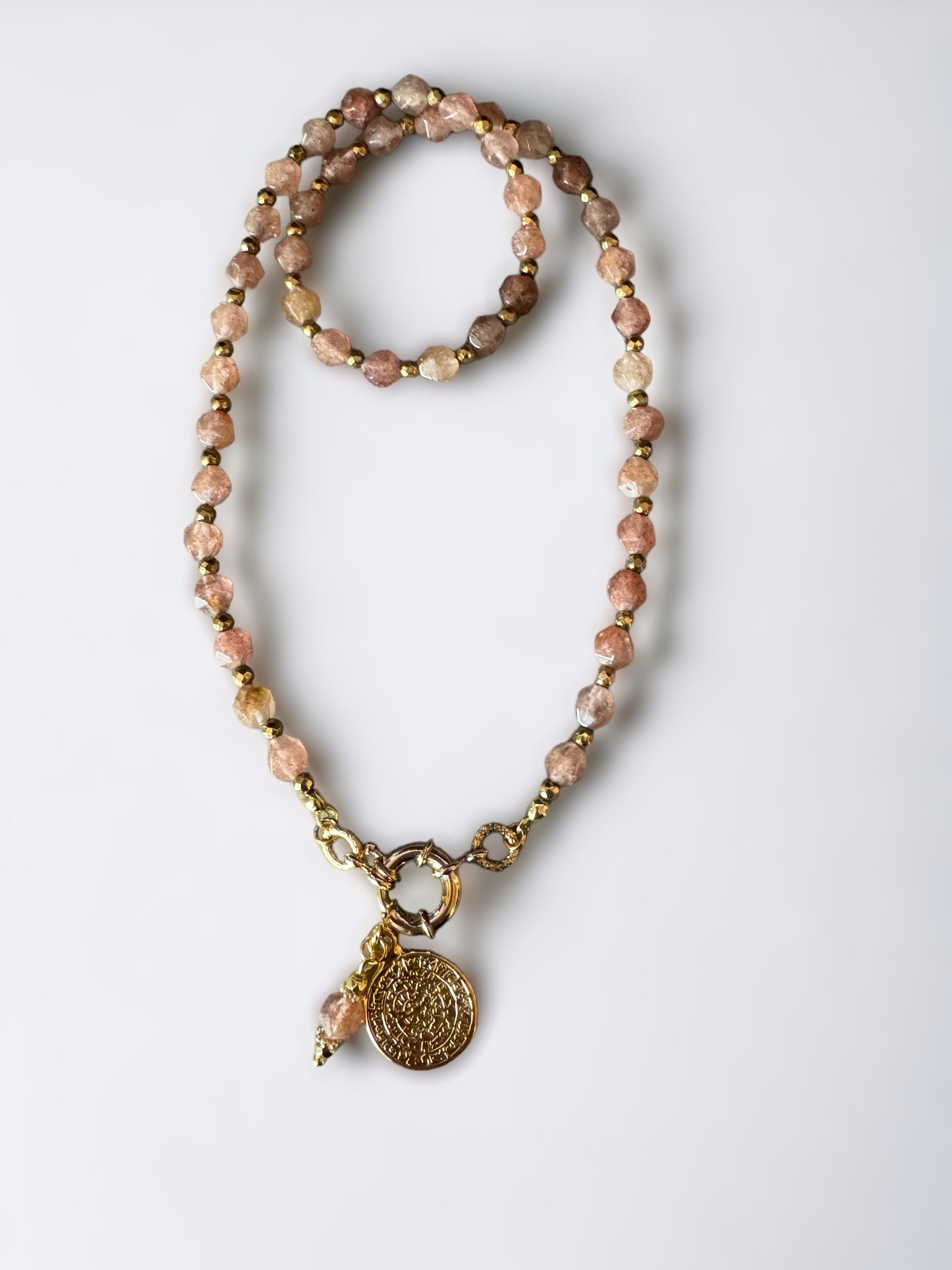 Collier Athena en Quartz fraise