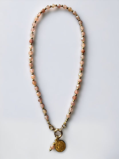 Collier Athena en Quartz fraise