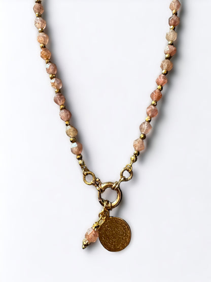 Collier Athena en Quartz fraise