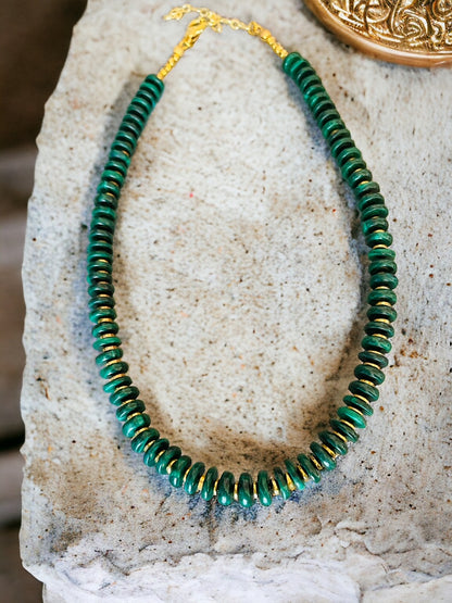 Collier Africa en Malachite