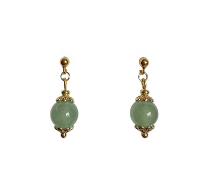 Boucles d'oreilles Luna en Aventurine