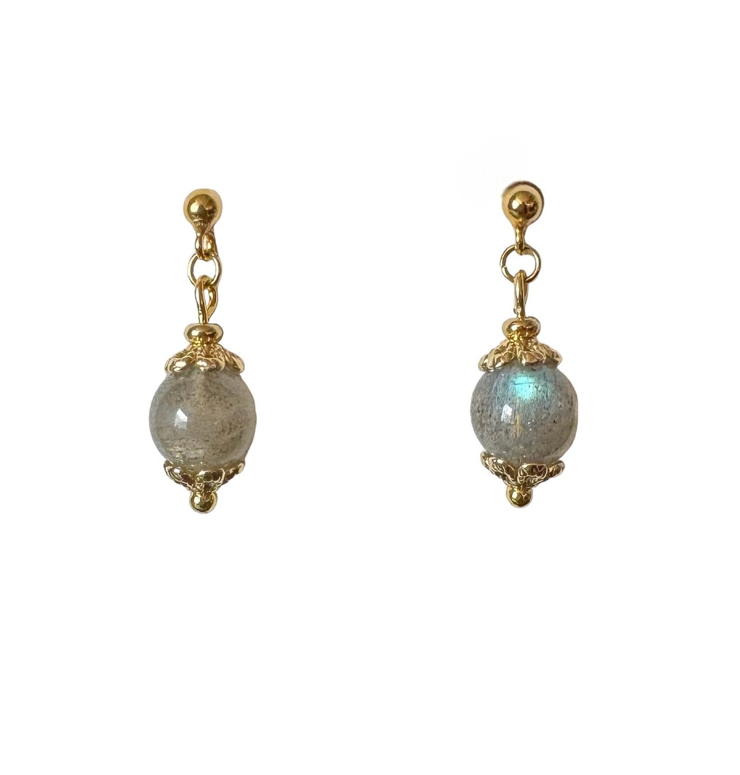 Boucles d'oreilles Luna en Labradorite