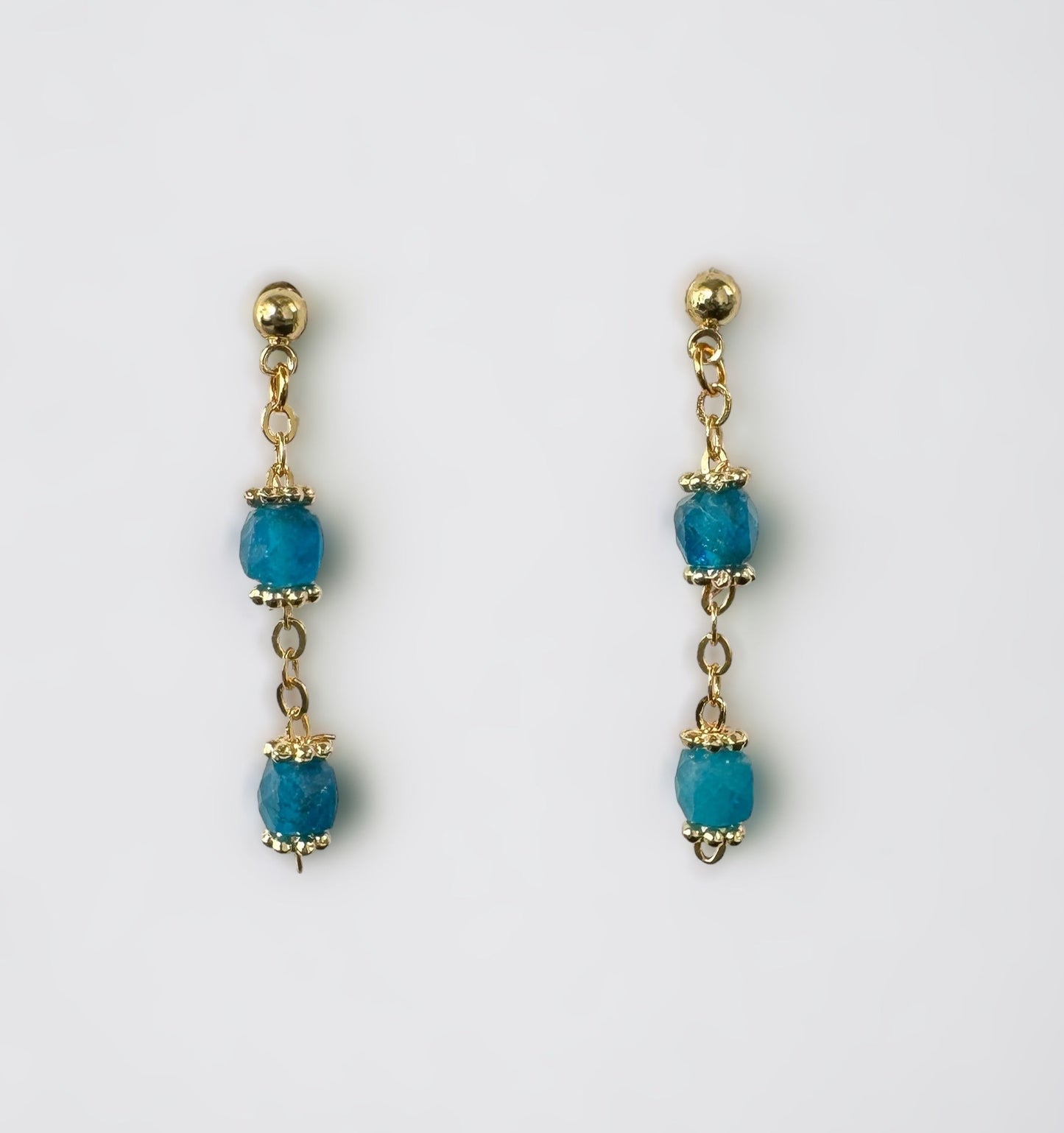 Boucles d'oreilles Jasmine en Apatite