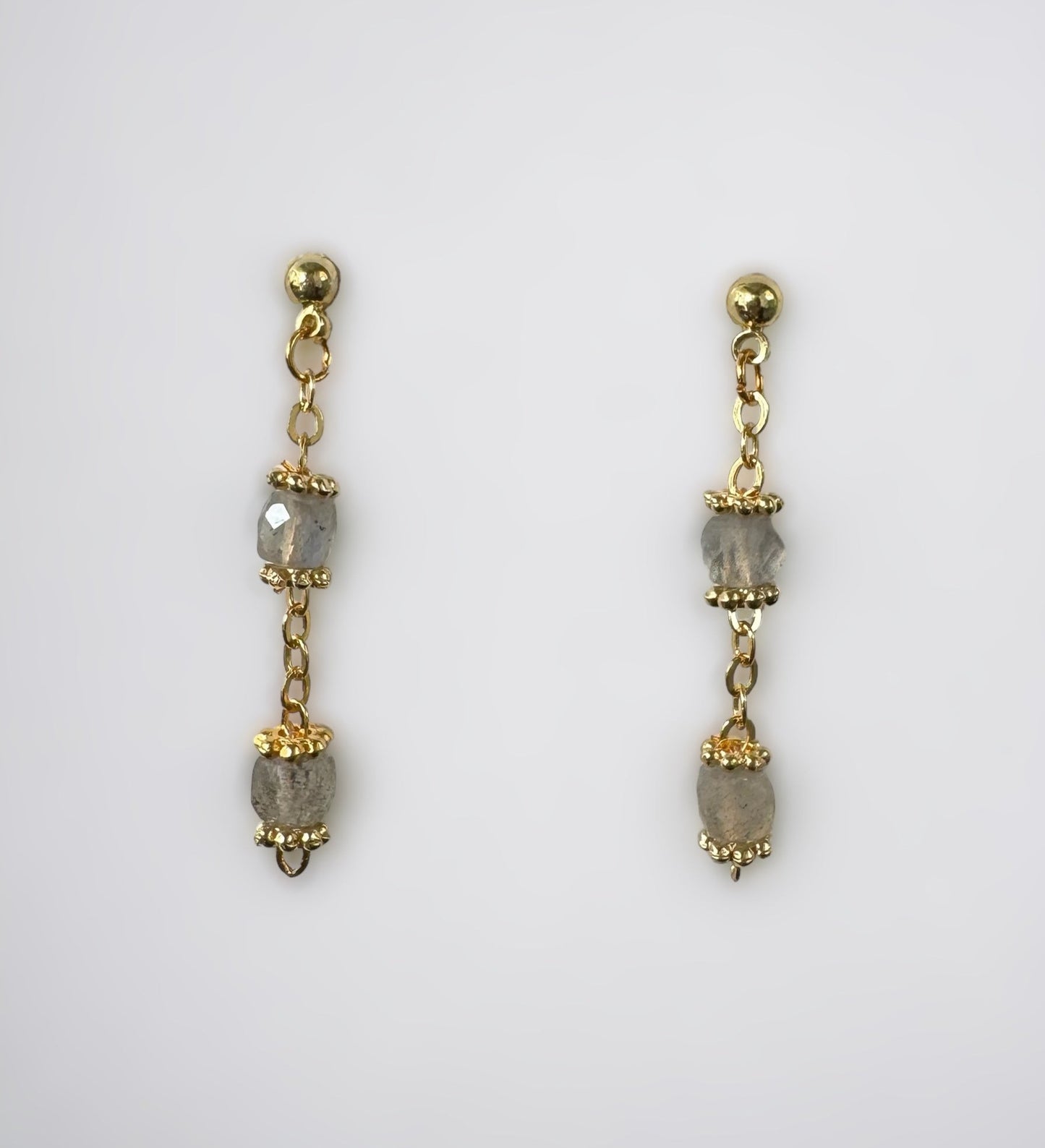 Boucles d'oreilles Jasmine en Labradorite