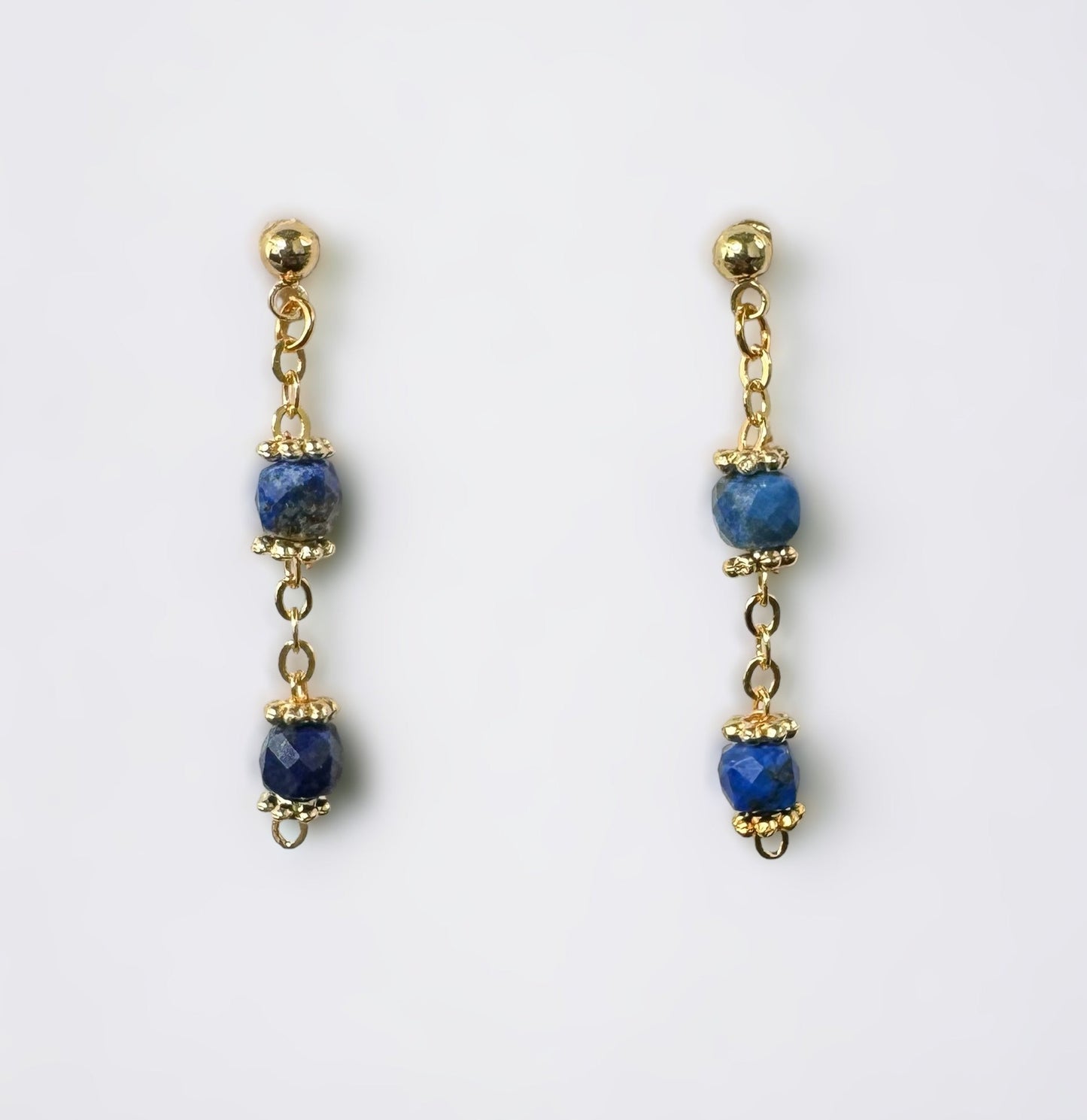 Boucles d'oreilles Jasmine en Lapis lazuli