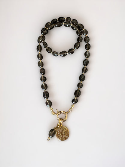 Collier Athena en Quartz fumé