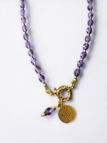 Collier Athena en Amethyste