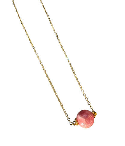 Collier Céleste en Rhodocrosite