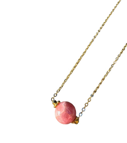 Collier Céleste en Rhodocrosite