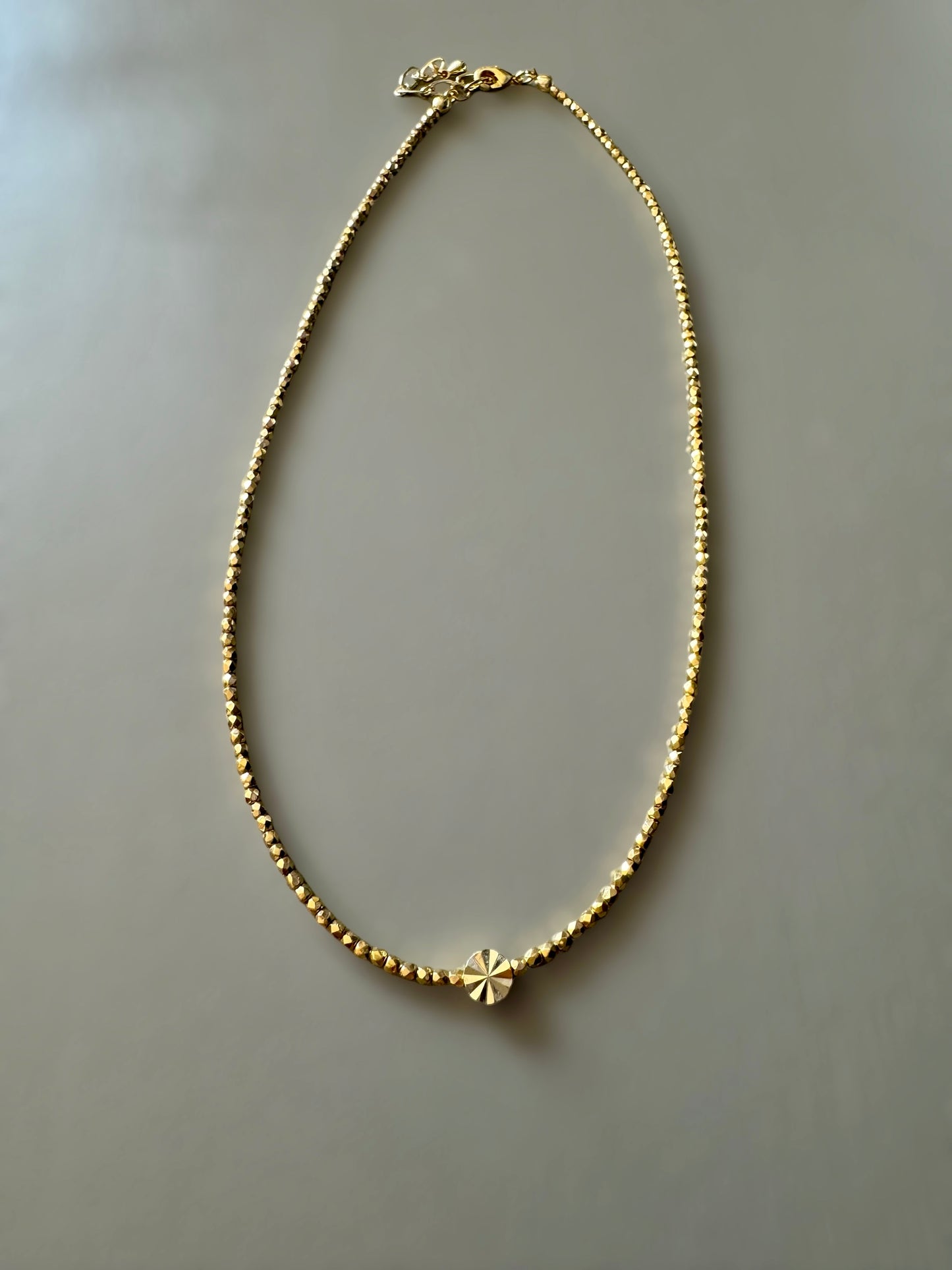 Collier Orphée palet strié