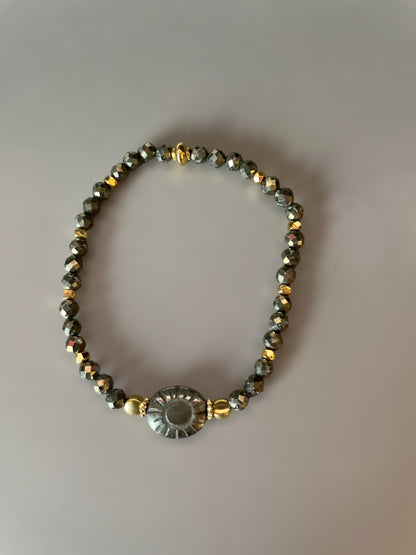 Bracelet Mahana en Pyrite