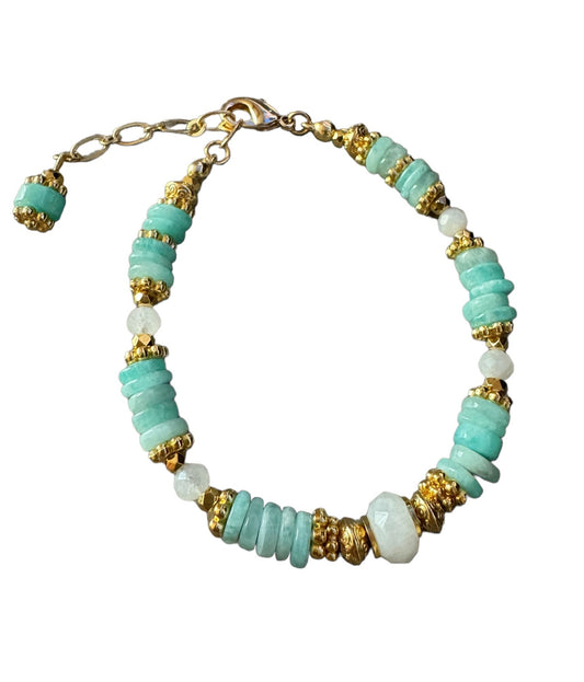 Bracelet Malibu en Amazonite