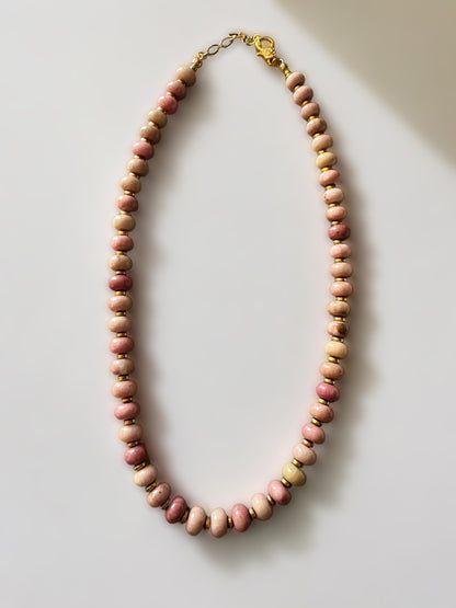 Collier Africa en Rhodonite