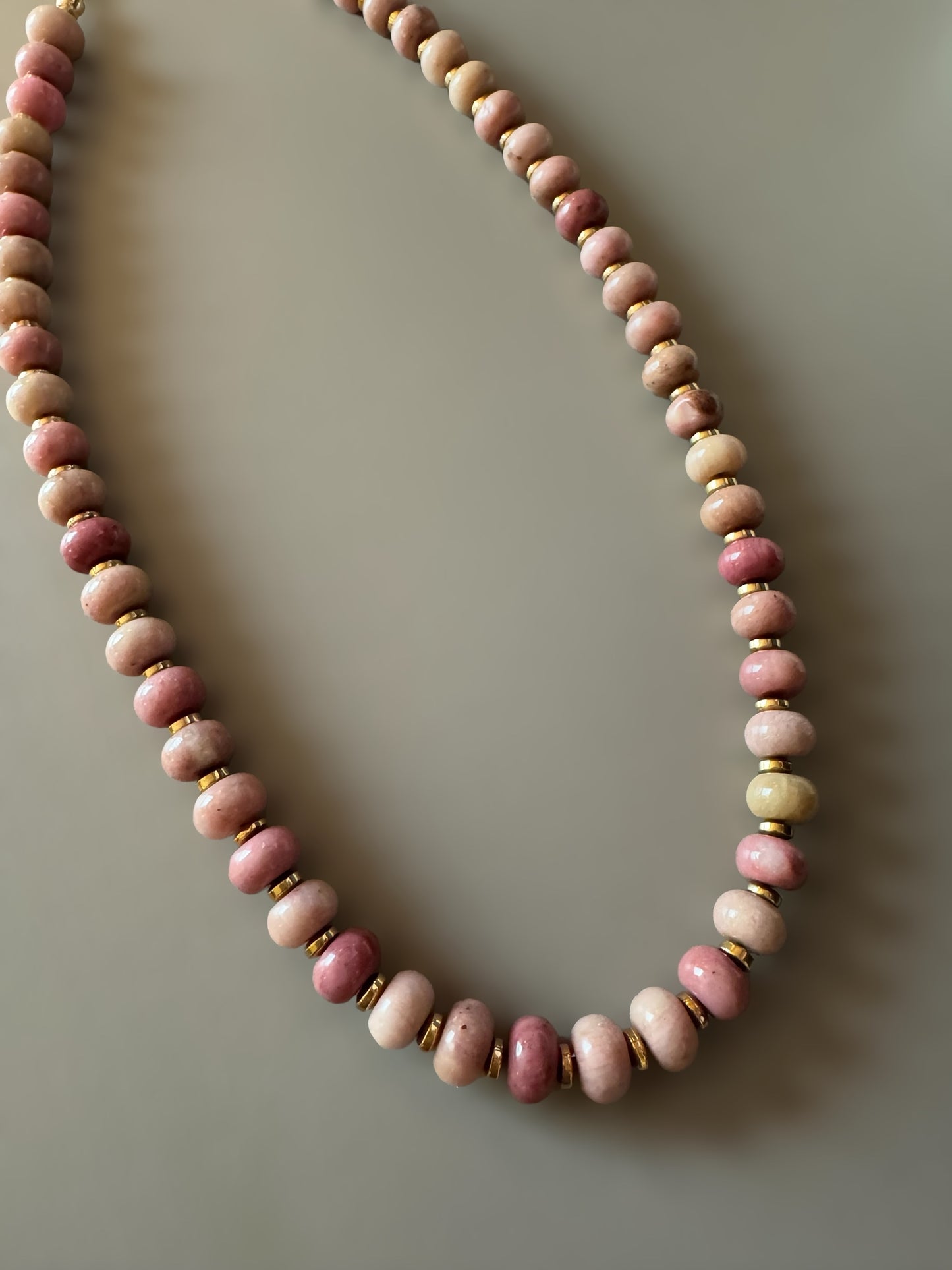 Collier Africa en Rhodonite