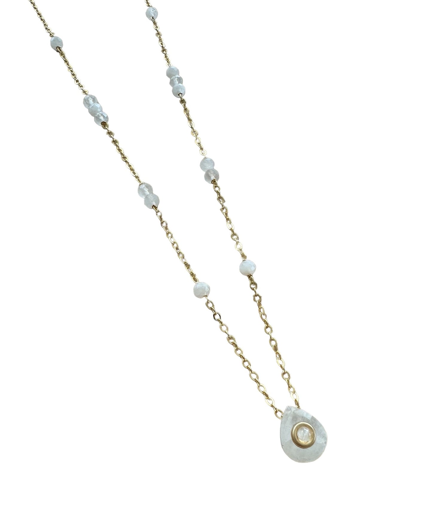 Collier Nefertiti en Pierre de lune