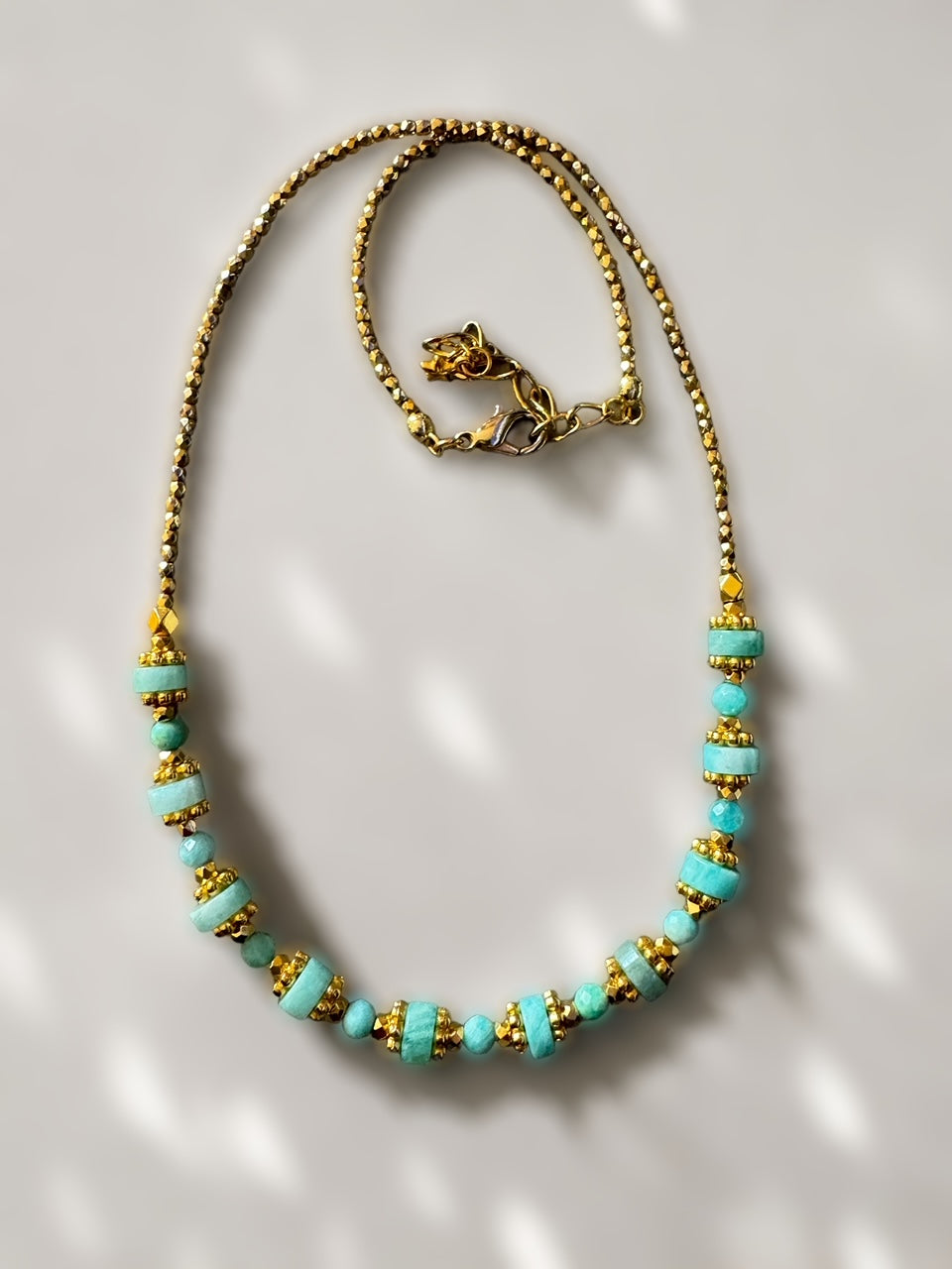 Collier Roma en Amazonite