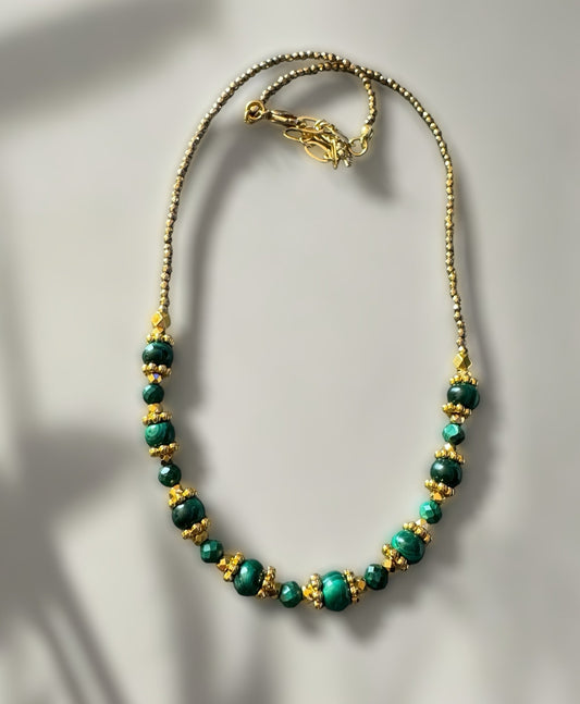 Collier Roma en Malachite