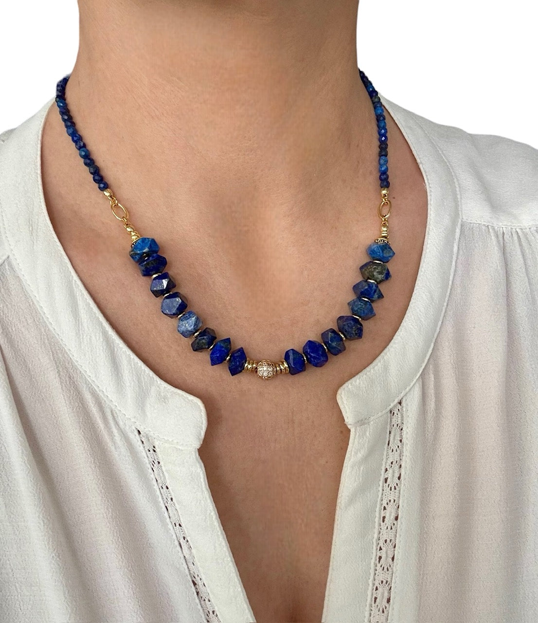 Collier Frida en Lapis lazuli