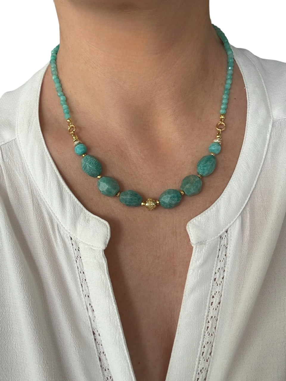 Collier Frida en Amazonite