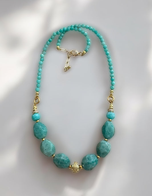 Collier Frida en Amazonite