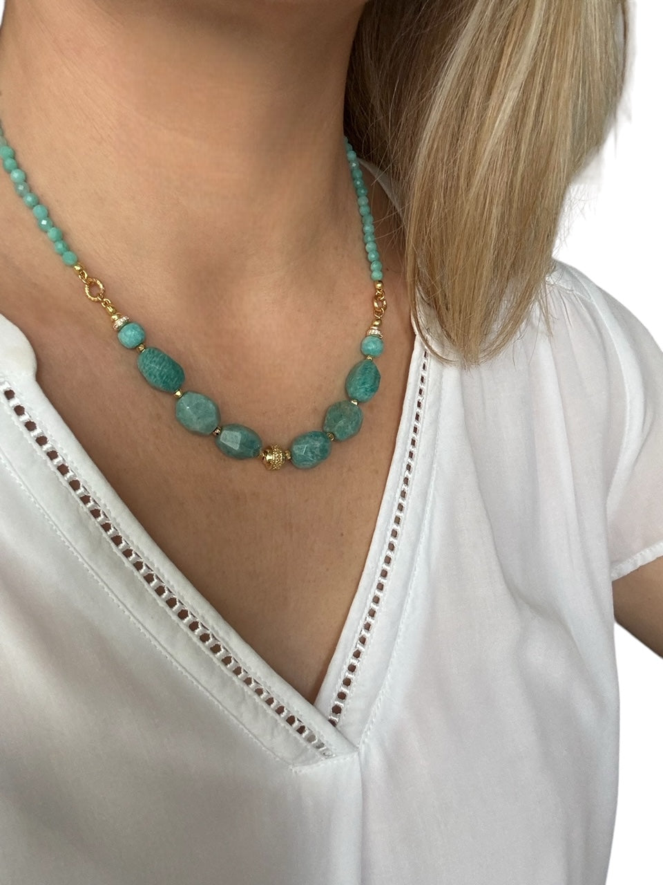 Collier Frida en Amazonite