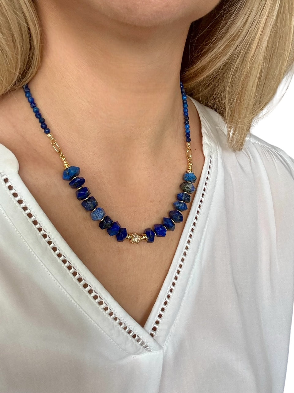 Collier Frida en Lapis lazuli