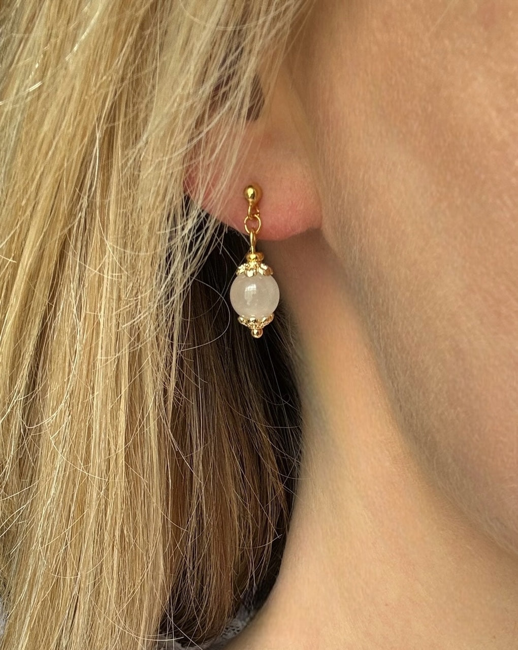 Boucles d'oreilles Luna en Pierre de lune