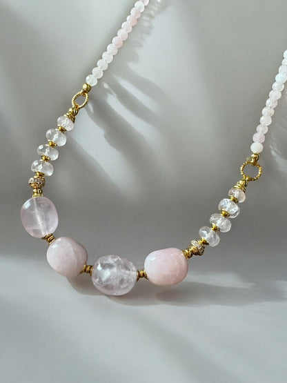 Collier Frida en Quartz rose