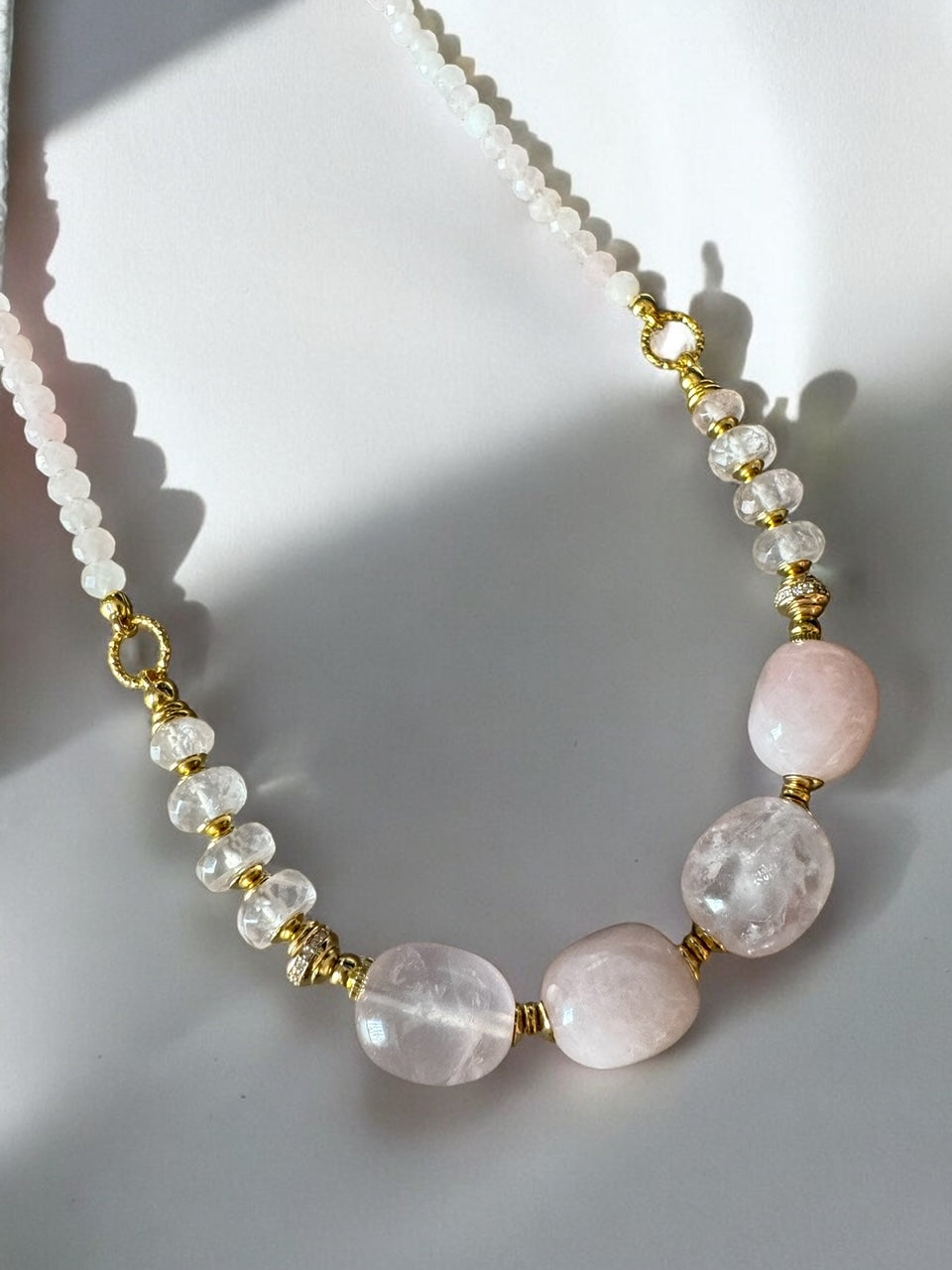 Collier Frida en Quartz rose