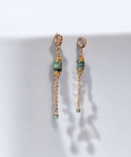 Boucles d'oreilles Lima en Emeraude