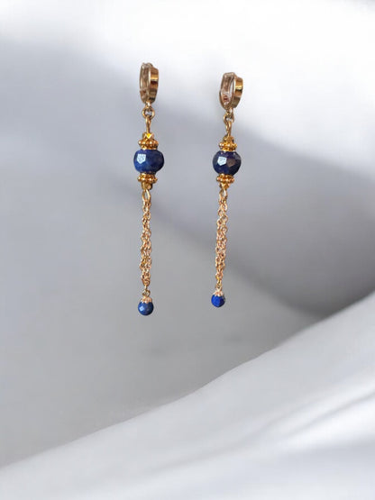 Boucles d'oreilles Lima en Lapis lazuli