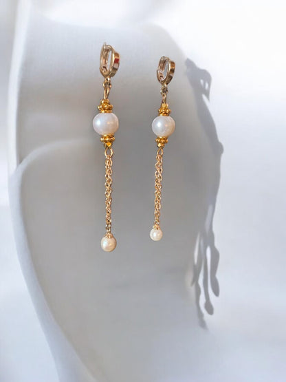 Boucles d'oreilles Lima en Perles de culture