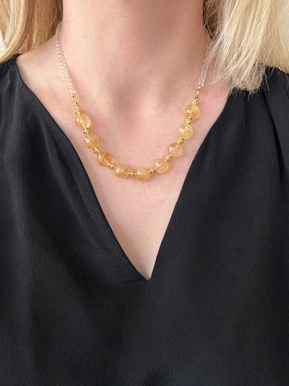 Collier Frida en Citrine