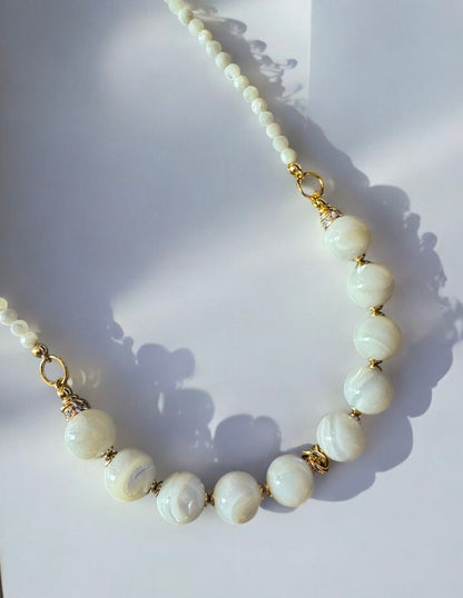 Collier Frida en Nacre blanche