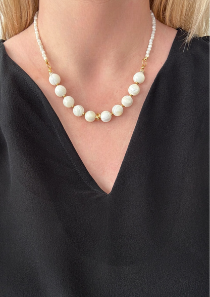 Collier Frida en Nacre blanche