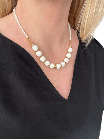 Collier Frida en Nacre blanche