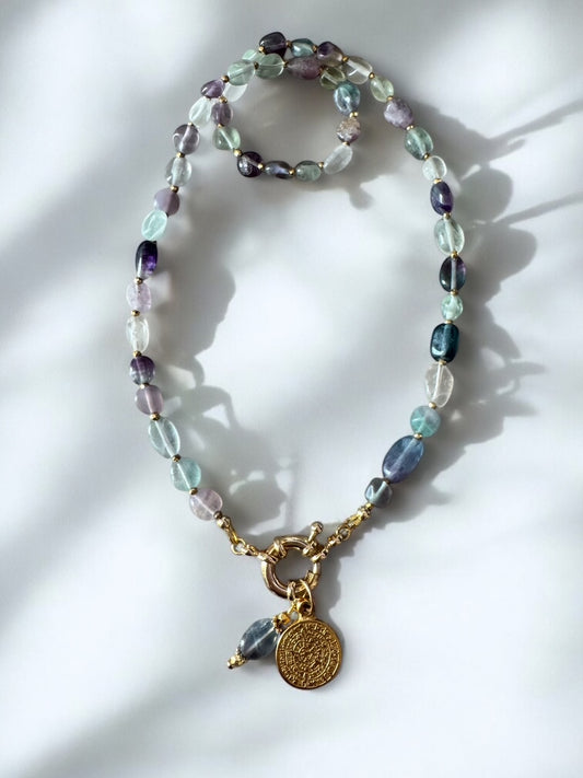 Collier Athena en Fluorite