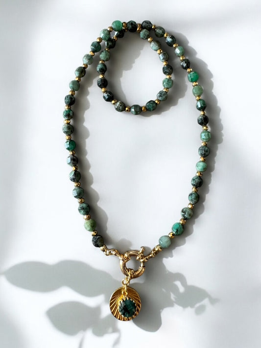 Collier Athena en Emeraude