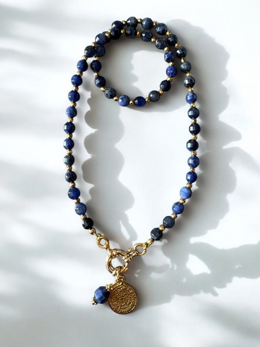 Collier Athena en Sodalite