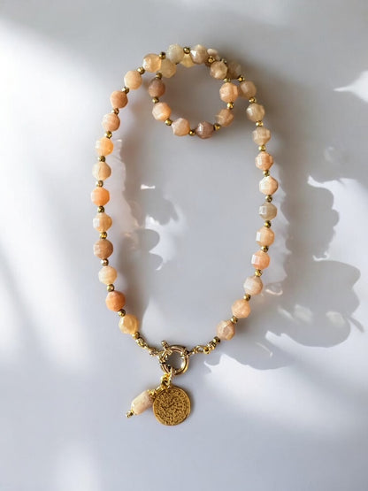 Collier Athena en Pierre de soleil