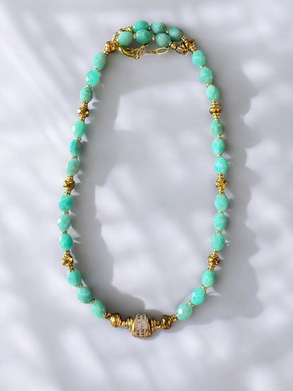Collier Éclipse en Amazonite